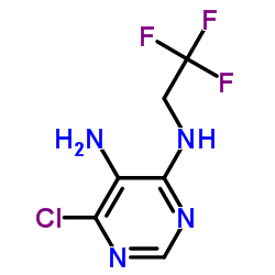 6-Chloro-N4-(2,2,2-trifluoroethyl)-4,5-pyrimidinediamine Structure