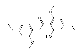 2-hydroxy-4,6-dimethoxyphenyl-2',4'-dimethoxybenzyl ketone Structure