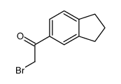 2-bromo-1-(2,3-dihydro-1H-inden-5-yl)ethanone Structure