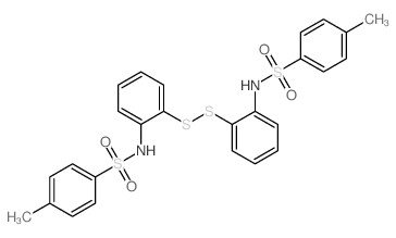 4-methyl-N-[2-[2-[(4-methylphenyl)sulfonylamino]phenyl]disulfanylphenyl]benzenesulfonamide Structure