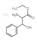 ethyl 2-amino-3-hydroxy-3-phenyl-propanoate结构式