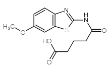 4-(6-甲氧基-苯并噻唑-2-羰基)-丁酸结构式