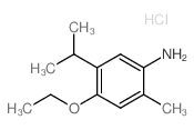 4-乙氧基-5-异丙基-2-甲基苯胺盐酸盐结构式