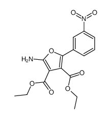 diethyl 2-amino-5-(3-nitrophenyl)furan-3,4-dicarboxylate Structure