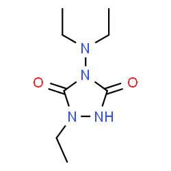 1,2,4-Triazolidine-3,5-dione,4-(diethylamino)-2-ethyl-(9CI) Structure