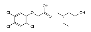 diethyl(2-hydroxyethyl)azanium,2-(2,4,5-trichlorophenoxy)acetate结构式