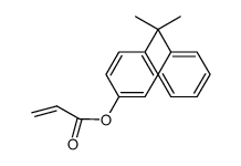 4-(1-methyl-1-phenylethyl)phenyl acrylate结构式