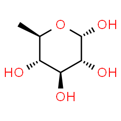 6-Deoxy-α-D-glucopyranose Structure