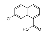 7-chloronaphthalene-1-carboxylic acid结构式