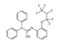 N-[2-(1,1,2,3,3,3-hexafluoropropoxy)phenyl]-2,2-diphenylacetamide结构式