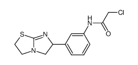 2-chloro-N-[3-(2,3,5,6-tetrahydro-imidazo[2,1-b]thiazol-6-yl)-phenyl]-acetamide Structure