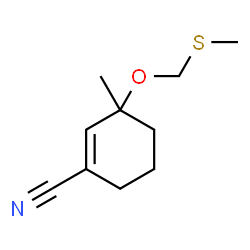 1-Cyclohexene-1-carbonitrile,3-methyl-3-[(methylthio)methoxy]-(9CI)结构式