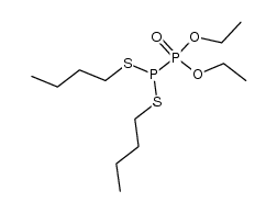 diethyl (bis(butylthio)phosphino)phosphonate Structure