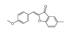 2-[(4-methoxyphenyl)methylidene]-5-methyl-1-benzofuran-3-one Structure