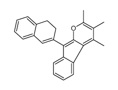 9-(3,4-dihydronaphthalen-2-yl)-2,3,4-trimethylindeno[2,1-b]pyran Structure