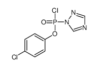 1-[chloro-(4-chlorophenoxy)phosphoryl]-1,2,4-triazole Structure