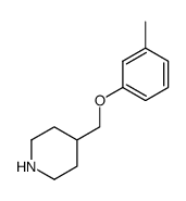 4-[(3-METHYLPHENOXY)METHYL]PIPERIDINE Structure