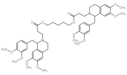 1,5-pentanediyl bis[1-[(3,4-dimethoxyphenyl)methyl]-3,4-dihydro-6,7-dimethoxy-1H-isoquinoline-2-propionate] Structure