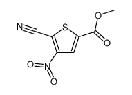 methyl 5-cyano-4-nitrothiophene-2-carboxylate Structure