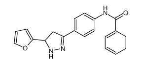 N-[4-[5-(furan-2-yl)-4,5-dihydro-1H-pyrazol-3-yl]phenyl]benzamide Structure