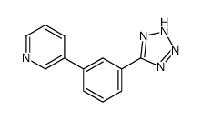 3-[3-(2H-tetrazol-5-yl)phenyl]pyridine Structure