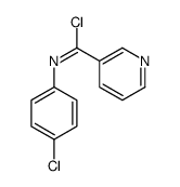 N-(4-chlorophenyl)pyridine-3-carboximidoyl chloride Structure