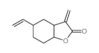 5-ethenyl-3-methylidene-3a,4,5,6,7,7a-hexahydrobenzofuran-2-one结构式