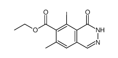 7-ethoxycarbonyl-6,8-dimethyl-1(2H)-phthalazinone结构式