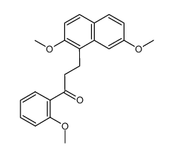 3-(2,7-dimethoxynaphthalen-1-yl)-1-(2-methoxyphenyl)propan-1-one Structure