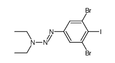 1-(3,5-dibromo-4-iodophenyl)-3,3-diethyltriazene Structure