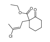 1-(3-chlor-2-buten-1-yl)-2-hydroxy-cyclohexancarbonsaeureaethylester Structure