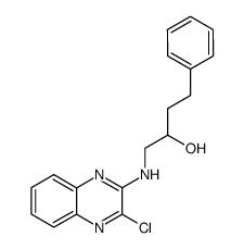 1-[(3-chloroquinoxalin-2-yl)amino]-4-phenylbutan-2-ol Structure