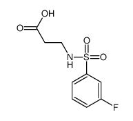 3-([(3-FLUOROPHENYL)SULFONYL]AMINO)PROPANOIC ACID图片