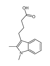 4-(1,2-dimethylindol-3-yl)butanoic acid structure