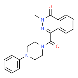 2-methyl-4-(4-phenylpiperazine-1-carbonyl)phthalazin-1-one Structure