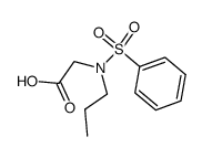 N-benzenesulfonyl-N-propyl-glycine Structure