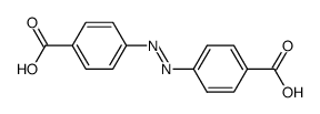 (E)-偶氮苯-4,4'-二羧酸结构式