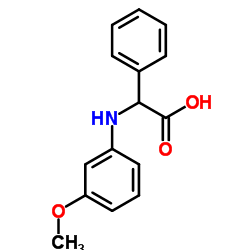 (3-METHOXY-PHENYLAMINO)-PHENYL-ACETIC ACID结构式