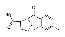 TRANS-2-(2,4-DIMETHYLBENZOYL)CYCLOPENTANE-1-CARBOXYLIC ACID结构式