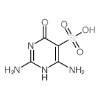 2,4-diamino-6-oxo-3H-pyrimidine-5-sulfonic acid structure