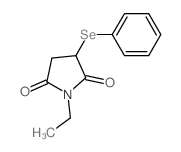 1-ethyl-3-phenylselanyl-pyrrolidine-2,5-dione structure