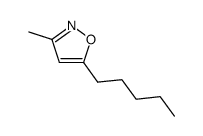 Isoxazole, 3-methyl-5-pentyl- (9CI)结构式