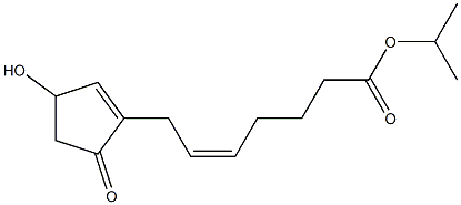 7-(3-hydroxy-5-oxo-1-cyclopenten-1-yl)-(5Z)--Heptenoic acid-1-Methylethyl ester structure