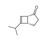 Bicyclo[3.2.0]hept-6-en-2-one, 6-(1-methylethyl)- (9CI) Structure