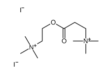 trimethyl-[3-oxo-3-[2-(trimethylazaniumyl)ethoxy]propyl]azanium,diiodide Structure