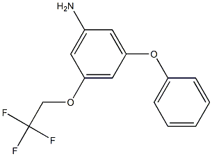 3-phenoxy-5-(2,2,2-trifluoroethoxy)aniline Structure