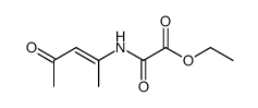 (1-methyl-3-oxo-but-1-enyl)-oxalamic acid ethyl ester结构式