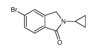 5-溴-2-环丙基异吲哚啉-1-酮结构式