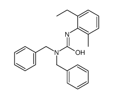 1,1-dibenzyl-3-(2-ethyl-6-methylphenyl)urea结构式