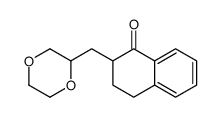 1(2H)-Naphthalenone,2-(1,4-dioxan-2-ylmethyl)-3,4-dihydro-结构式